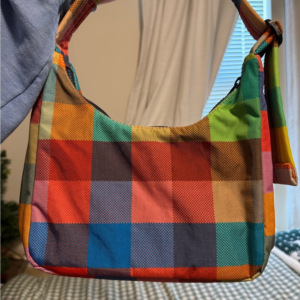 BAGGU Multicolor Checkered Shoulder Bag